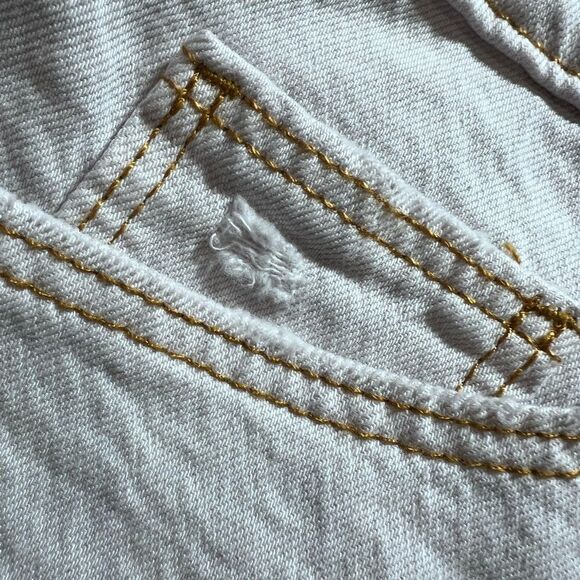 Universal threads vintage midi Jean shorts white size 12/31 - Picture 6 of 16